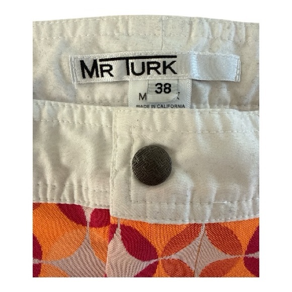 Mr Turk Orange Geometric swim suit - Picture 3 of 3